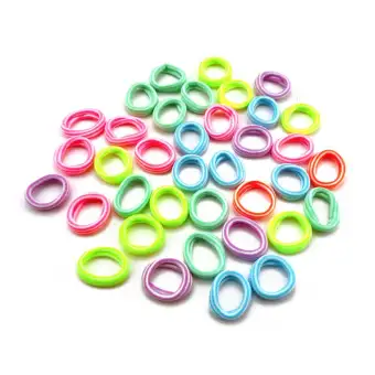Topsky 1 Pack Hair Bands Ties Colorful Elastic Cotton Bands Not