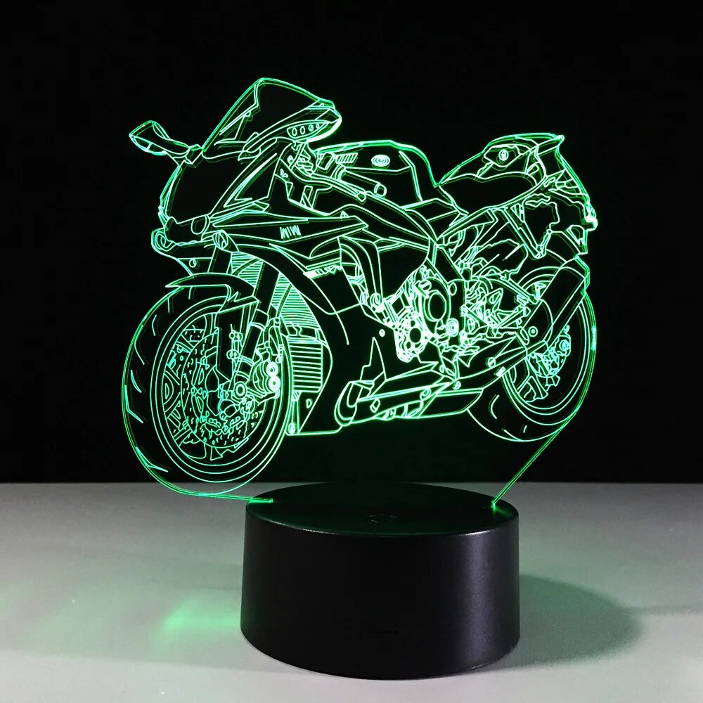 【Cathery Baby Store】3D Fast and Furious 8 LED Light Color Changeable Table Lamp plate children nightlight Lamparas. 