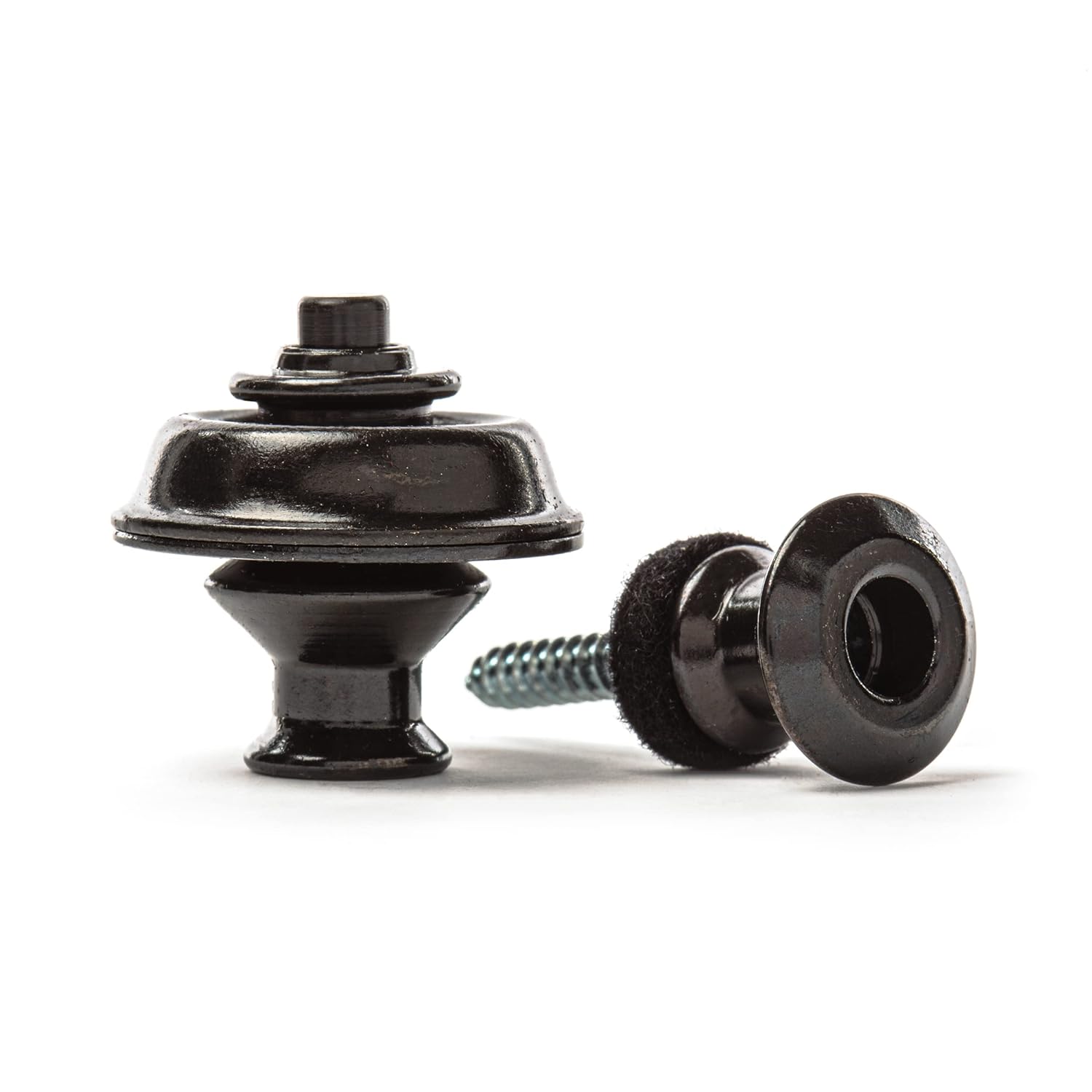 Dunlop SLS1033BK Straplok Dual Design Strap Retainer System, Black. 