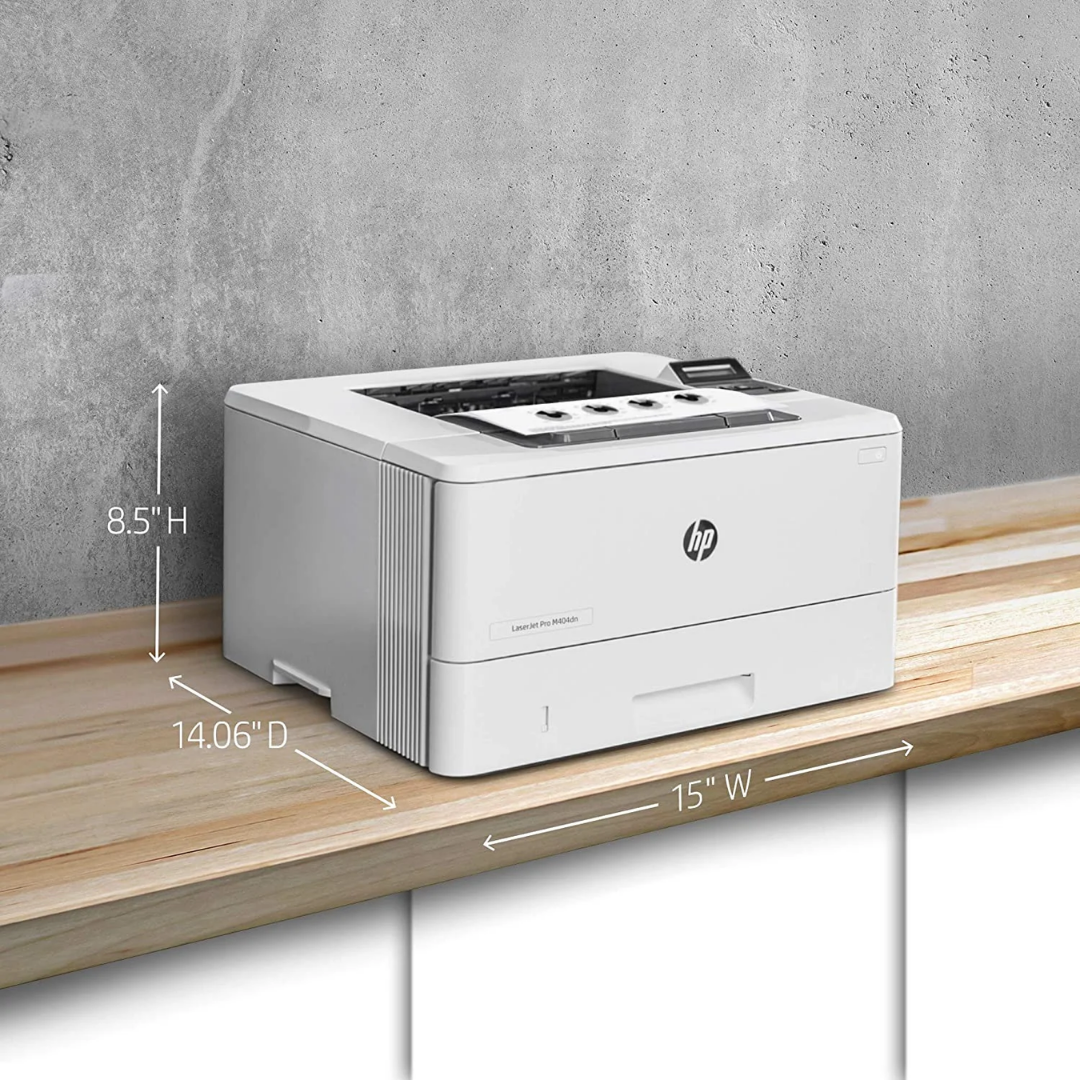 HP LaserJet Pro M404dn Single Function Mono Laser Printer. 