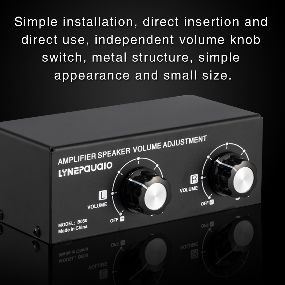 Passive Speaker Volume Adjustment Left and Right Channel. 