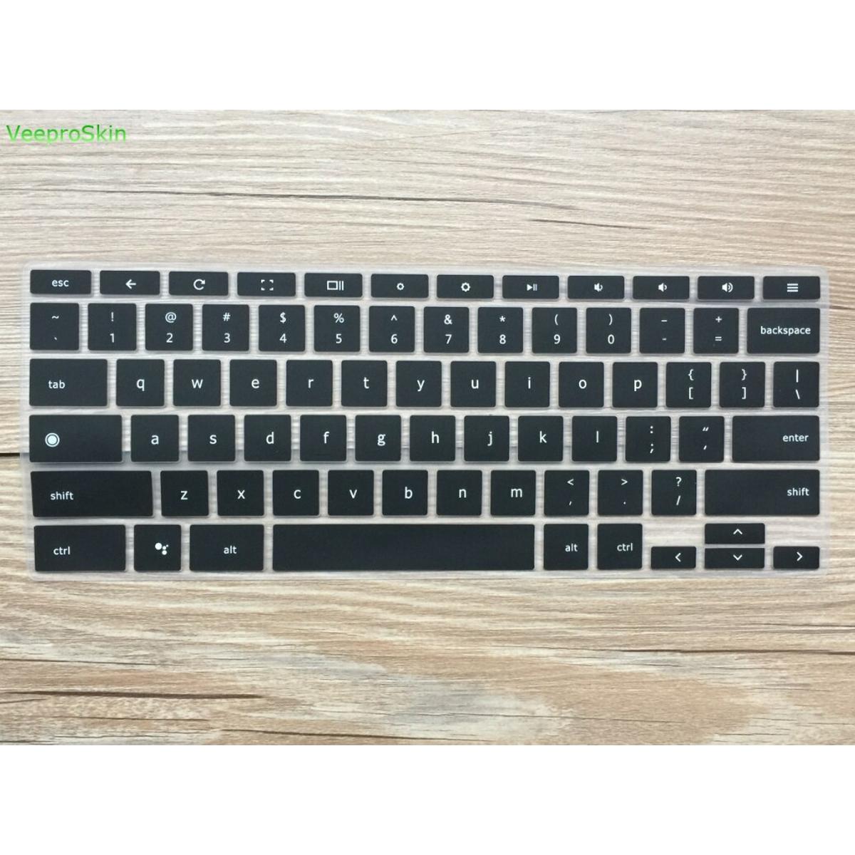 【happy one】For Google 12.3" Touch-Screen Chromebook(2017 Released) Keyboard Skin Layout Ultra Thin Clear Keyboard Cover