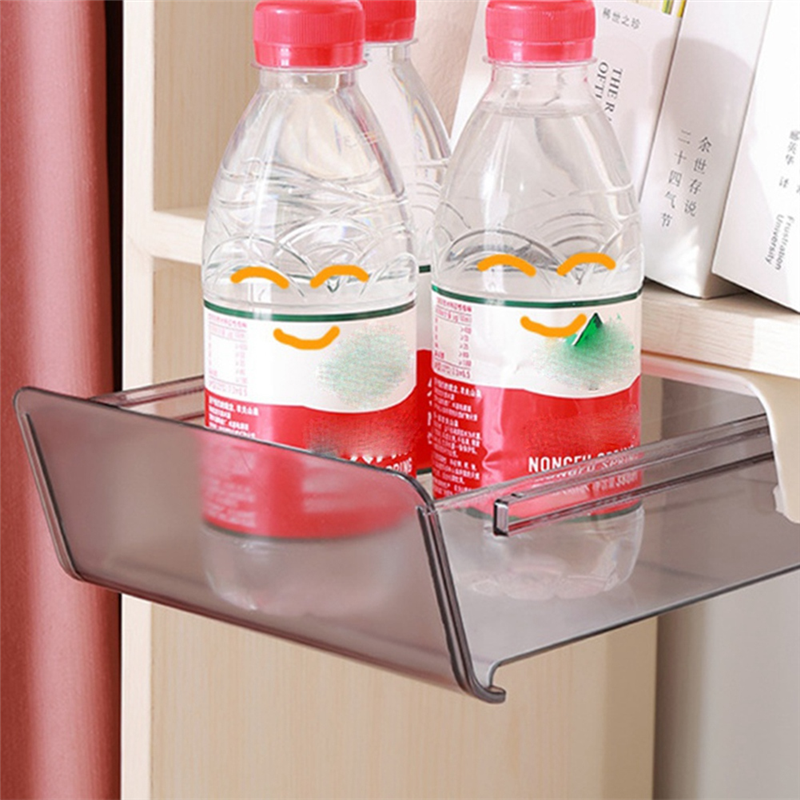 1Set Under Desk Drawer Organizer Under Table Storage Box Grocery Storage Drawer Organizer White. 