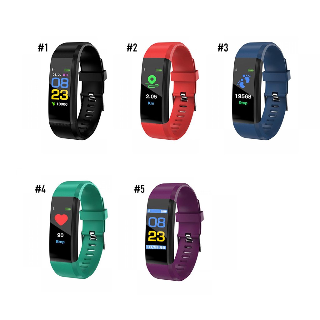 ID115 PLUS Color Screen Smart Bracelet With Dynamic Heart Rate Monitoring/Call/Message Reminder. 