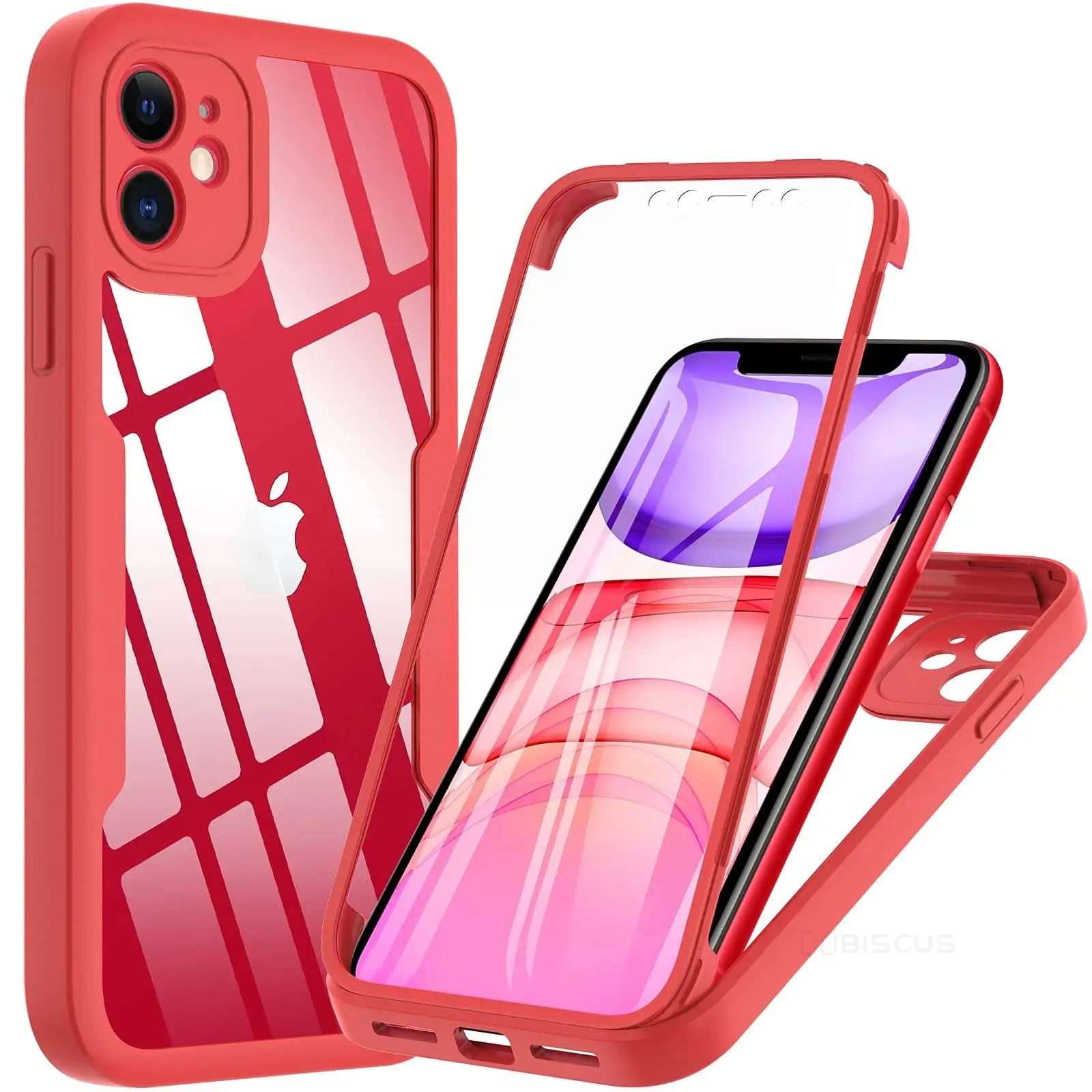 360 Degree Case For iPhone 14 13 12 11 Pro Max 15 14 Plus XS MAX XR Transparent Cover Full Body Rugged Built-in Screen Protector. 