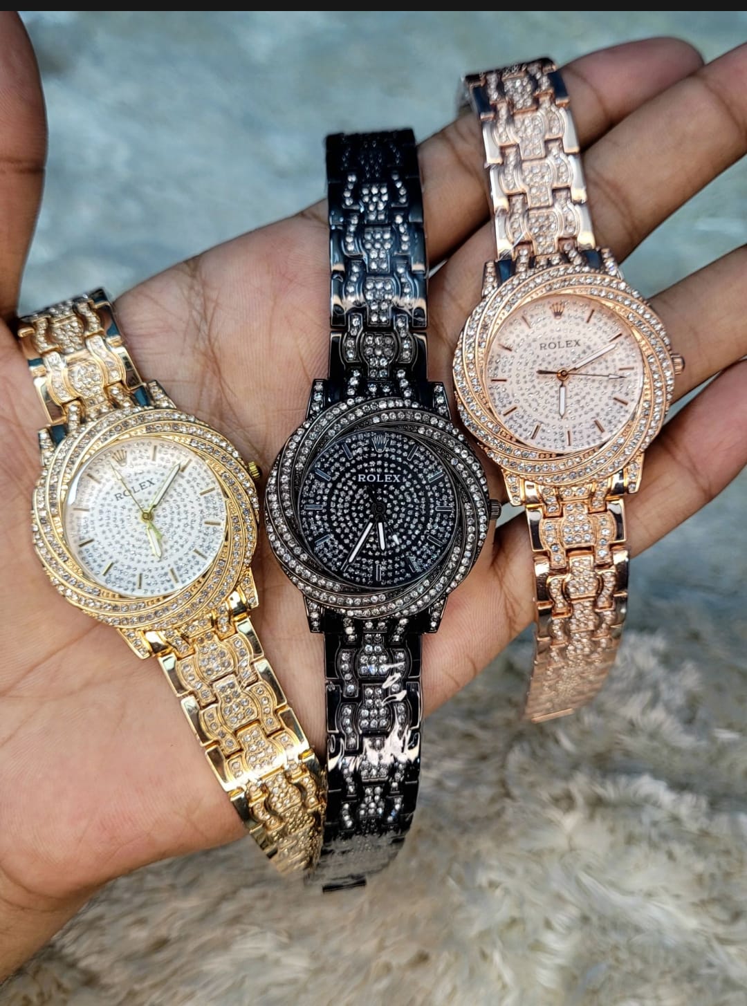 Blinged out women's discount watches