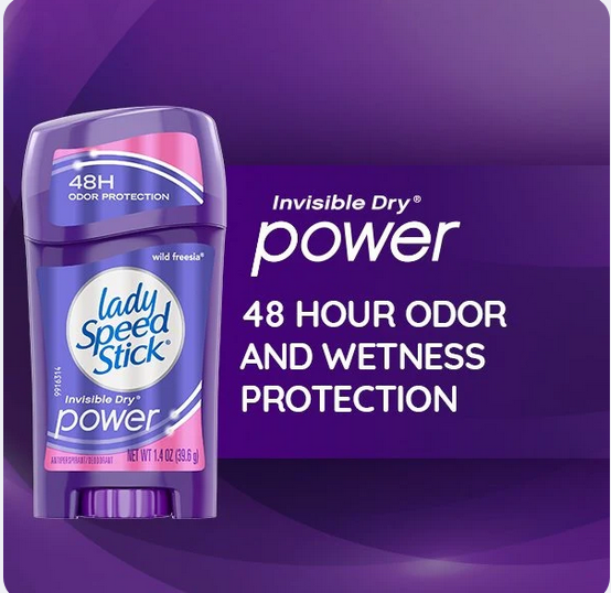 Lady Speed Stick Invisible Dry Power Antiperspirant Deodorant Wild Freesia 65g