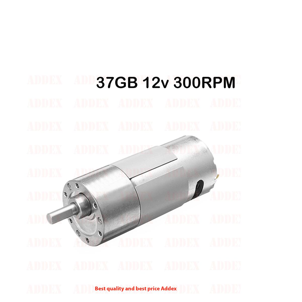DC 12V 300RPM Geared Motor High Torque 37GB-550 Gear Reducer Motor |  Daraz.com.bd