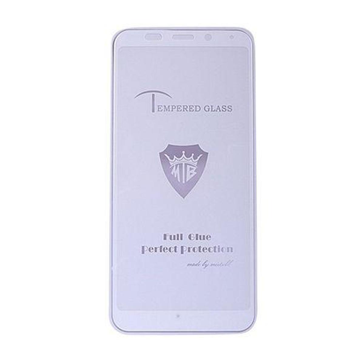 5D Glass Screen Protector for Redmi Note 5 Pro - White and Transparent