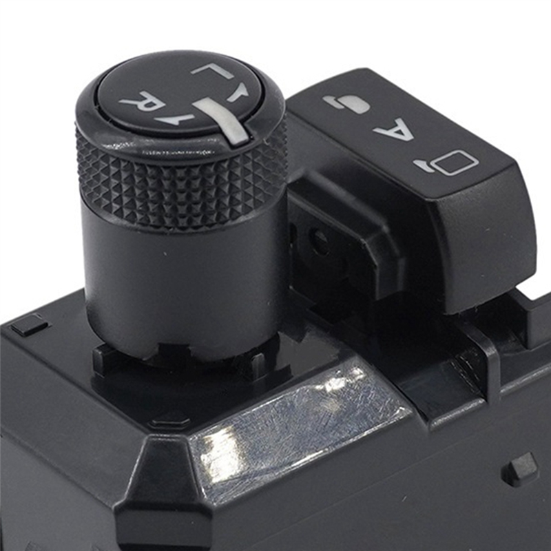 1 Piece Car Rearview Mirror Master View Adjust Switch Button 183712 Black for Toyota Hilux Revo 2015-2020. 