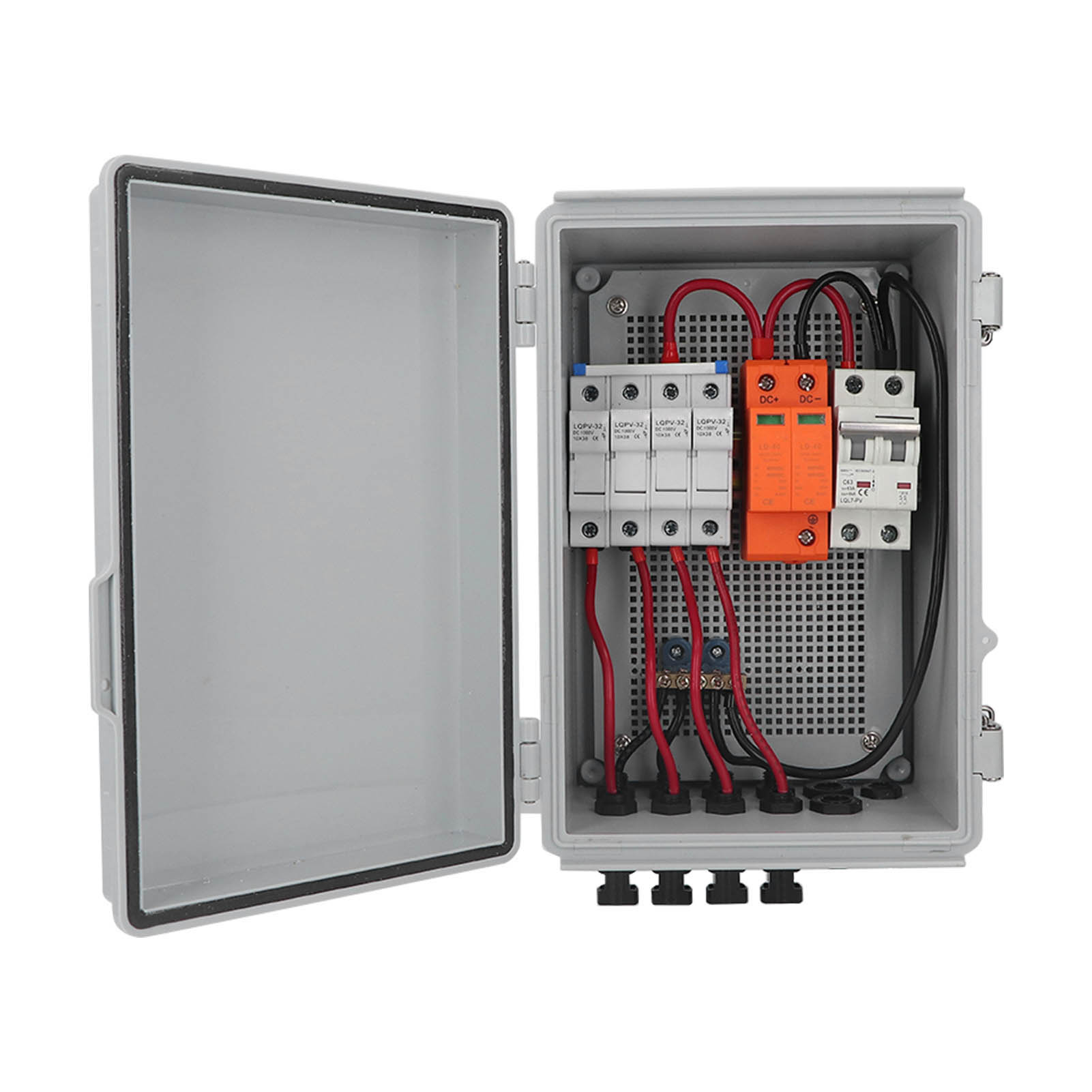 PV Combiner Box, DC 500V Solar Combiner Box for Protection. 