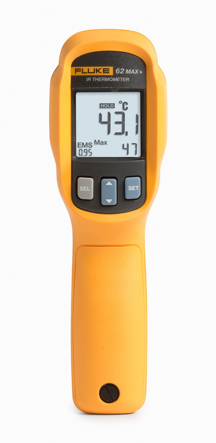 Fluke 62 MAX+ Handheld Infrared Thermometer (Not for human temp.) 30°C to 650°C (-22°F to 1202°F) - Kings Trading. 