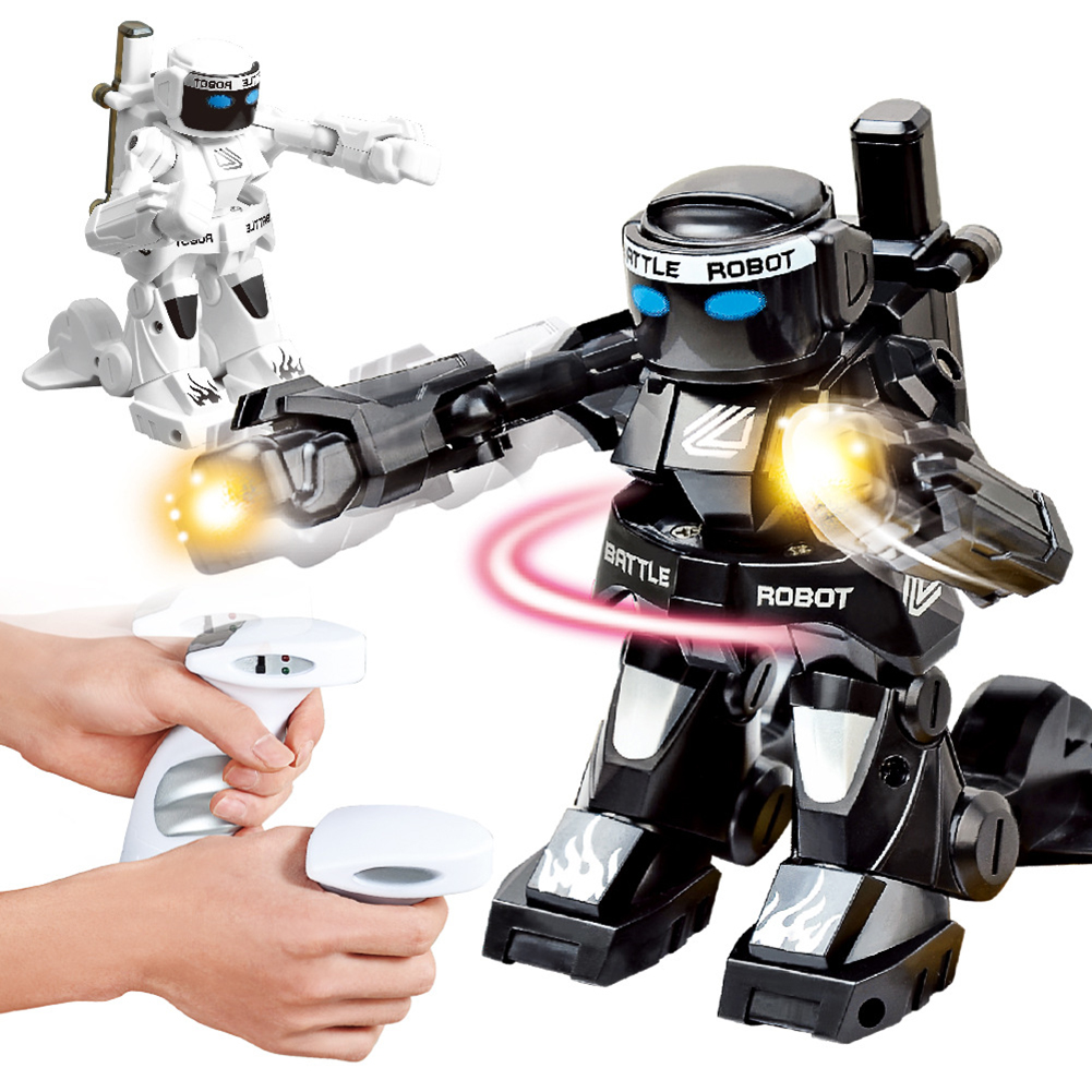 2pcs Boxing Sparring Robot 2.4g Remote Control Intelligence Fighting Robot Toys With Light Sound For Children Gifts. 