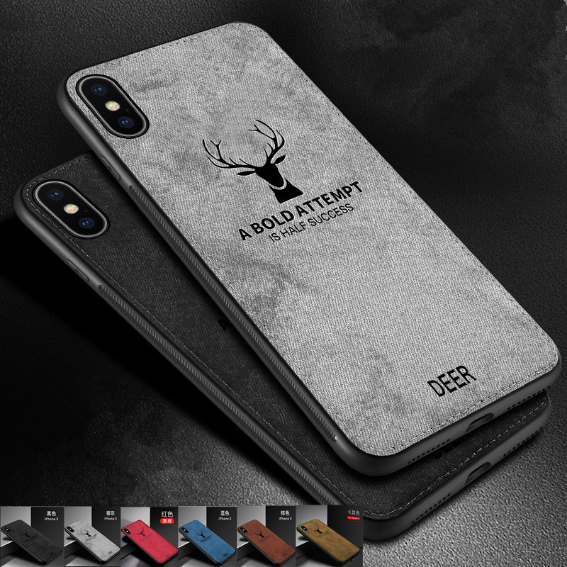 【Solo Yolo】Applicable 1+11 Cloth Pattern Elk Phone Case OnePlus10 Deer Head Anti-Fall Fabric Shell OnePlus 9RT Protective Sleeve. 