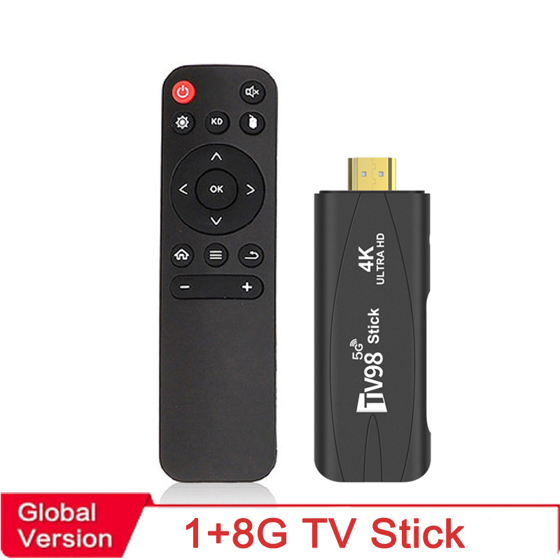 Ultra HD TV98 TV Stick Android 12.1 4K Smart Android TV Box 2.4G 5G WiFi Smart TV Box H.265 Network Media Player Set Top Box. 