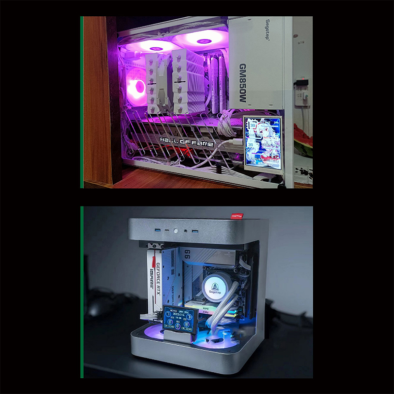 New 3.5 Inch IPS TYPE-C Secondary Screen Computer CPU GPU RAM HDD MonitorUSB Display For Freely AIDA64. 