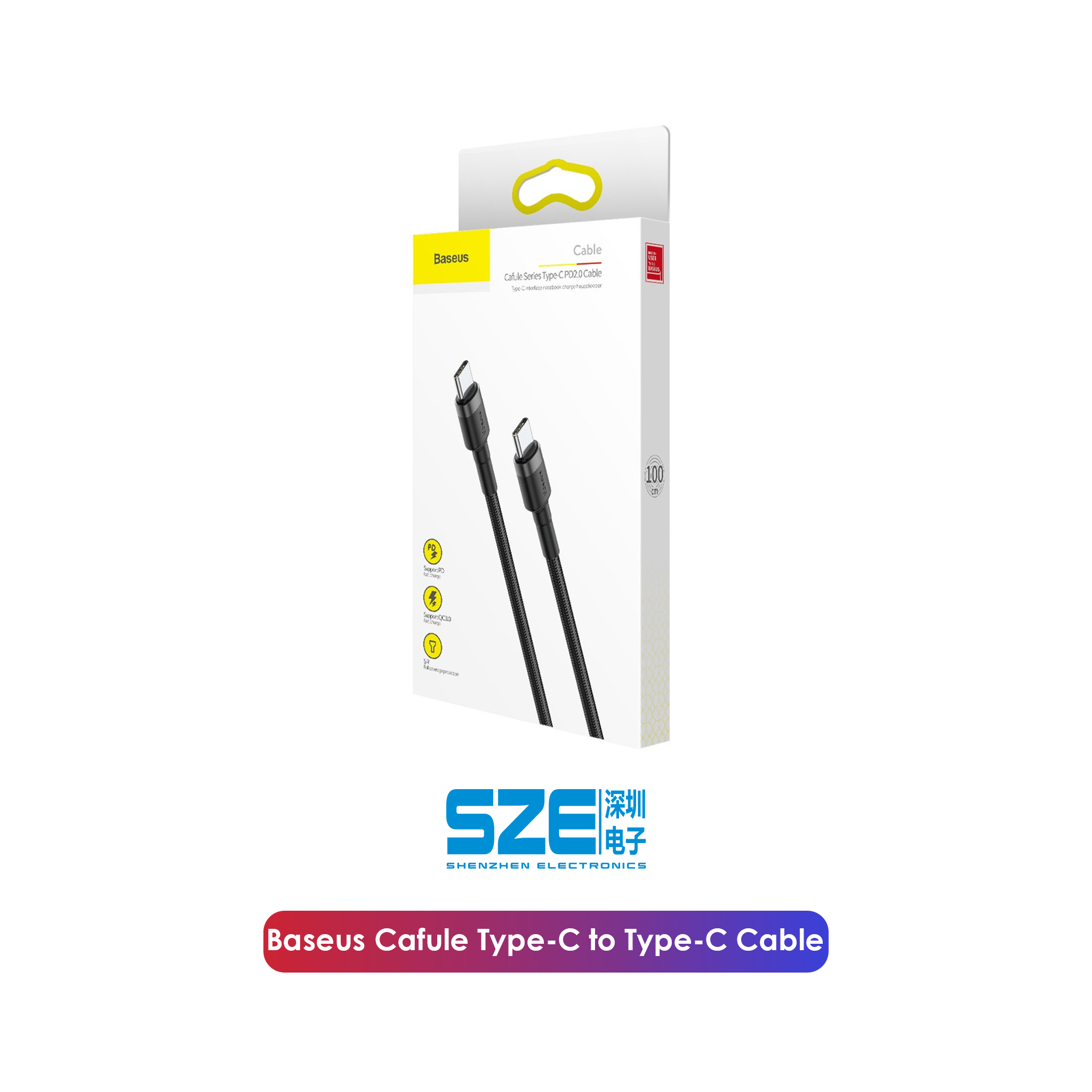 Baseus Cafule Series Type-C PD 2.0 3A Quick Charge Cable