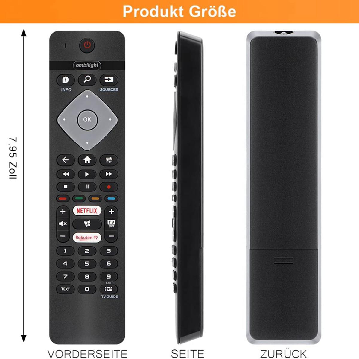 Remote Control Replacement for All Philips Ambilight 4K Smart LED