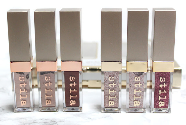STILA GLITTER & GLOW LIQUID EYE SHADOW SET 6 PCS. 