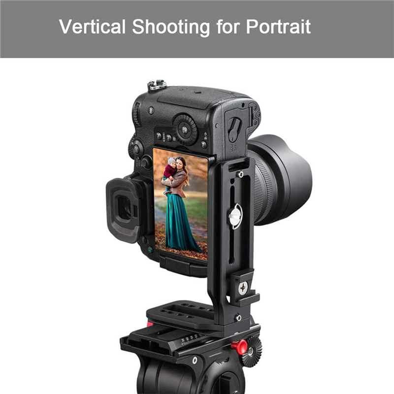 3X DSLR Camera L Bracket Vertical Horizontal Switching Tripod Quick Release Plate for. 