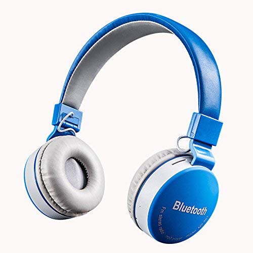 881 A Wireless Bluetooth Headphone with Fm and Sd Card Slot (Blue). 