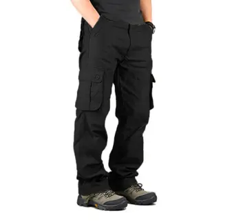 black 6 pocket pants