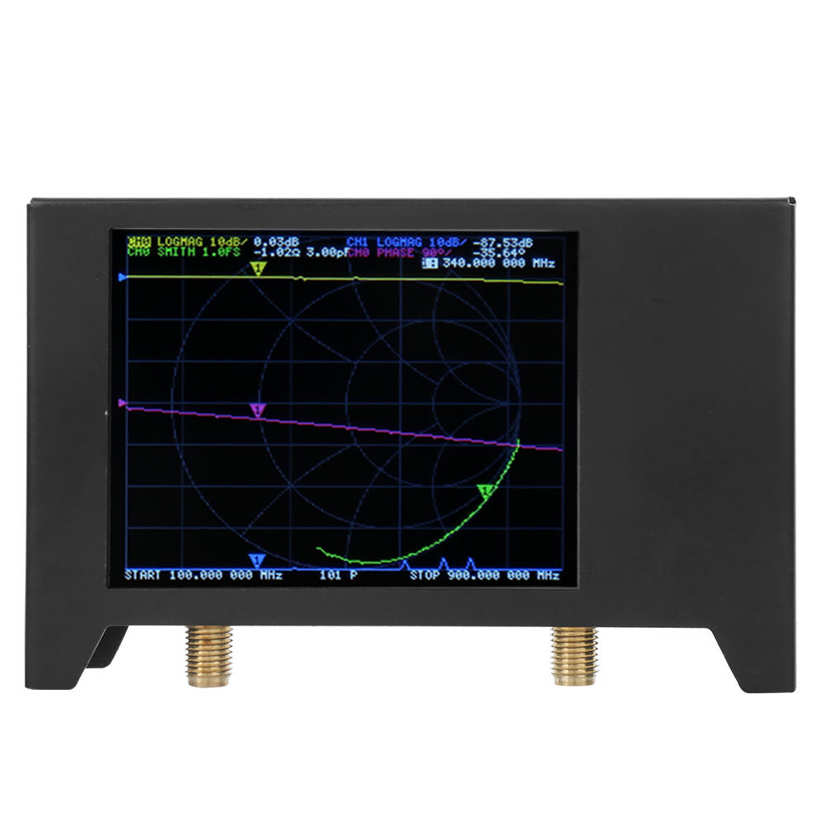 50KHz‑3GHZ Antenna Analyzer 2.8in Screen with Network Analysising Tool SAA2 NanoVNA V2. 