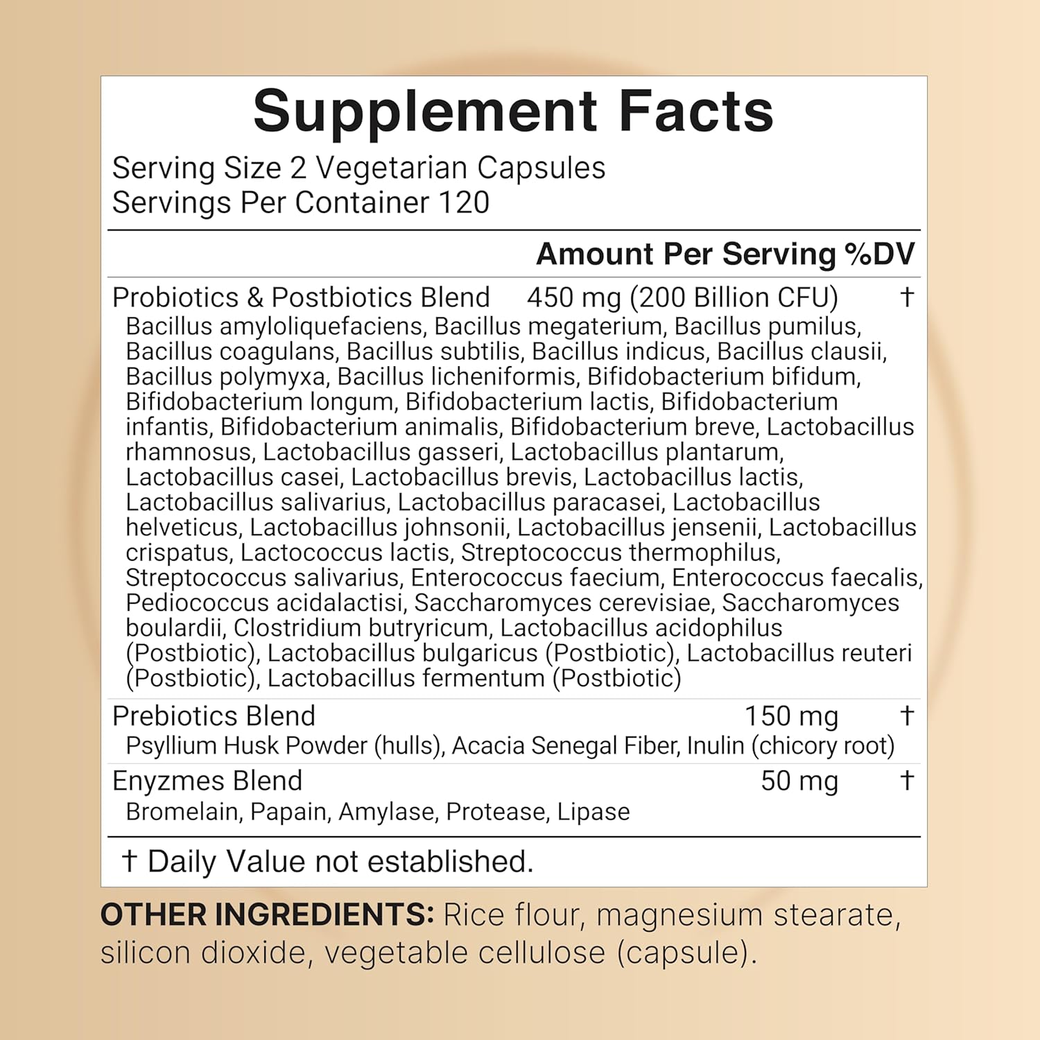 NatureBell Probiotics 200 Billion CFU Per Serving | 240 Veggie Capsules with Synbiotic Blend of Digestive Enzymes, Prebiotics, & Postbiotics – 40 Strains – Full-Spectrum Gut Health & Bloating Support. 