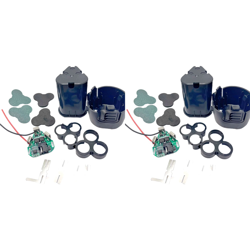 2Set Hand Drill Power Li-Ion Battery Protection Board DC Electric Tool Plastic BMS 18650 Lithium Box Circuit Pack Shell