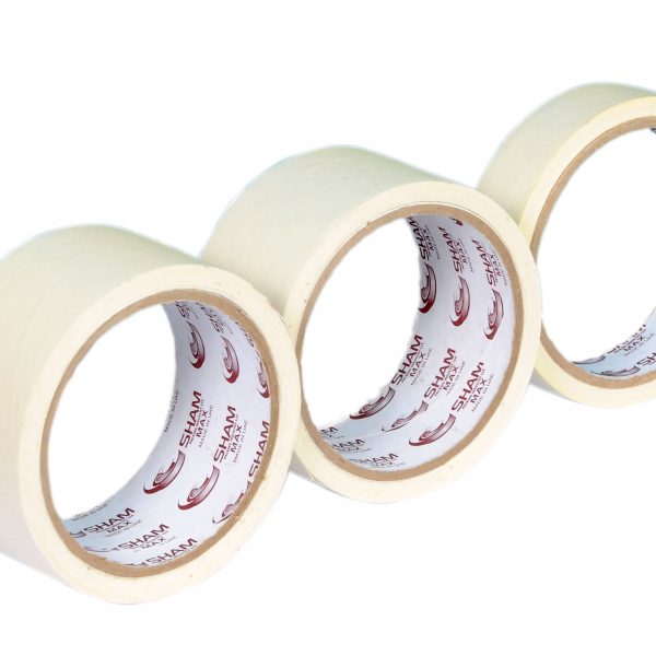 Masking Tapes 2″ Inch Width 50mm Length 10 Meter Multi Purpose Masking Tape Rubber Glue Crepe Paper Masking Tape For Wall Painting Paper Masking Tape. 