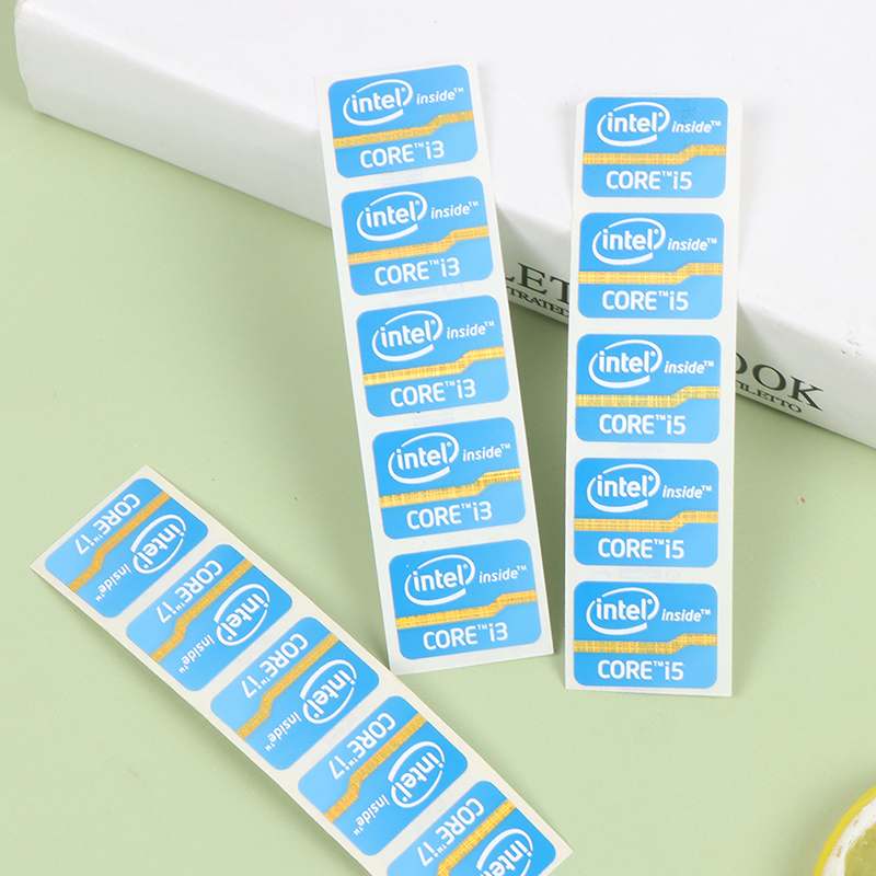 (New) ultrabook performance label cker laptop logo ticker Intel Core i3 i5 i7. 