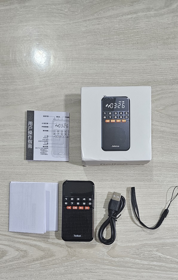 Rolton T1 Portable FM Mini Radio Bluetooth TF Card With Flashlight. 
