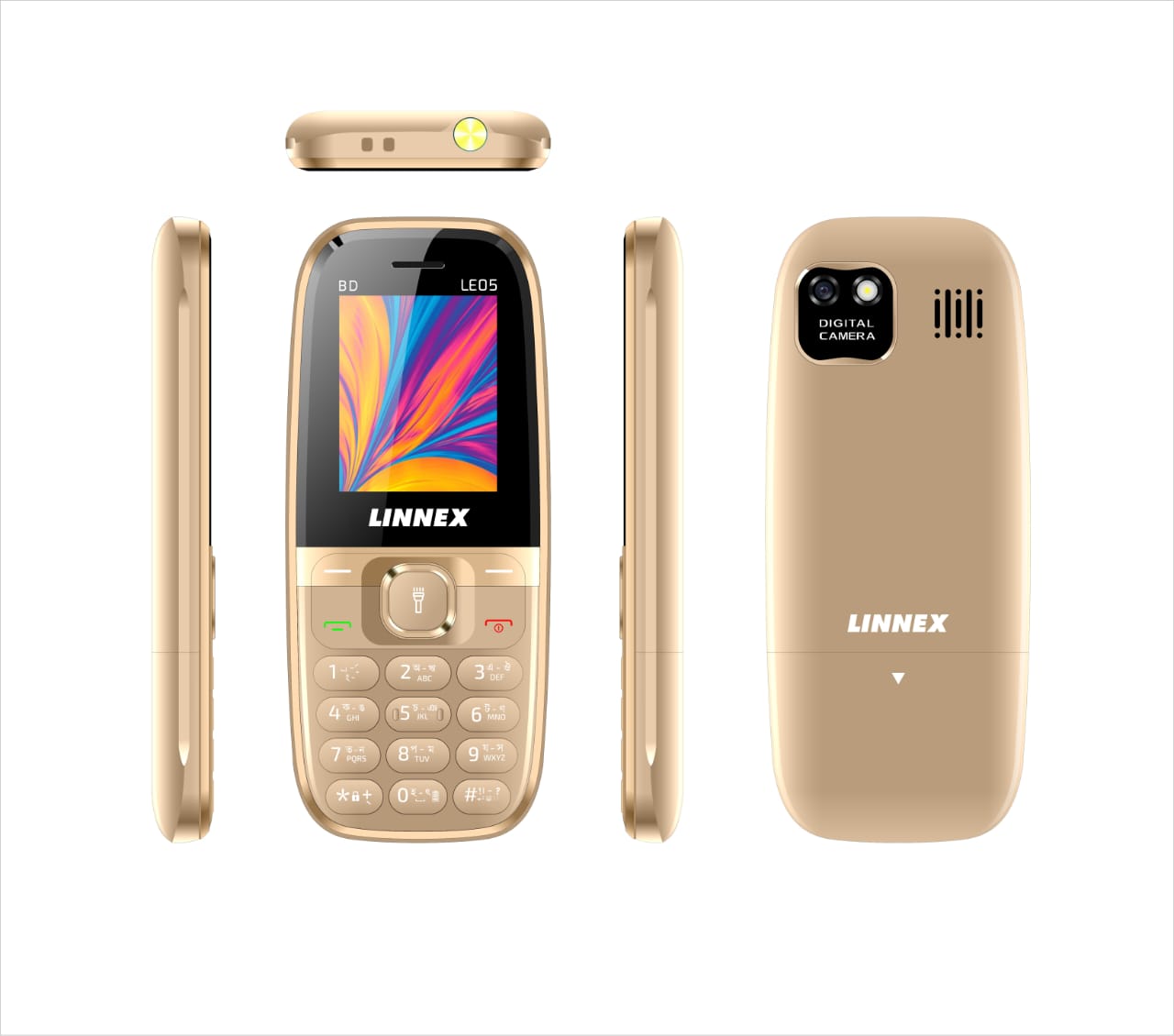 Linnex LE 05Dual Sim 1000mAh Fixed Battary New Classic Small Slim Design Feature Mobile Phone. 