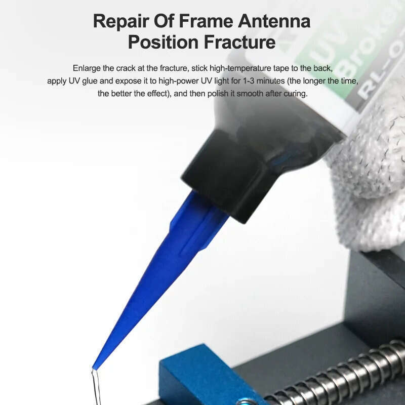 RELIFE RL 035D Repairing Broken UV Glue Strong adhesion and high hardness Fast curing Repair broken Middle Frame Tools. 