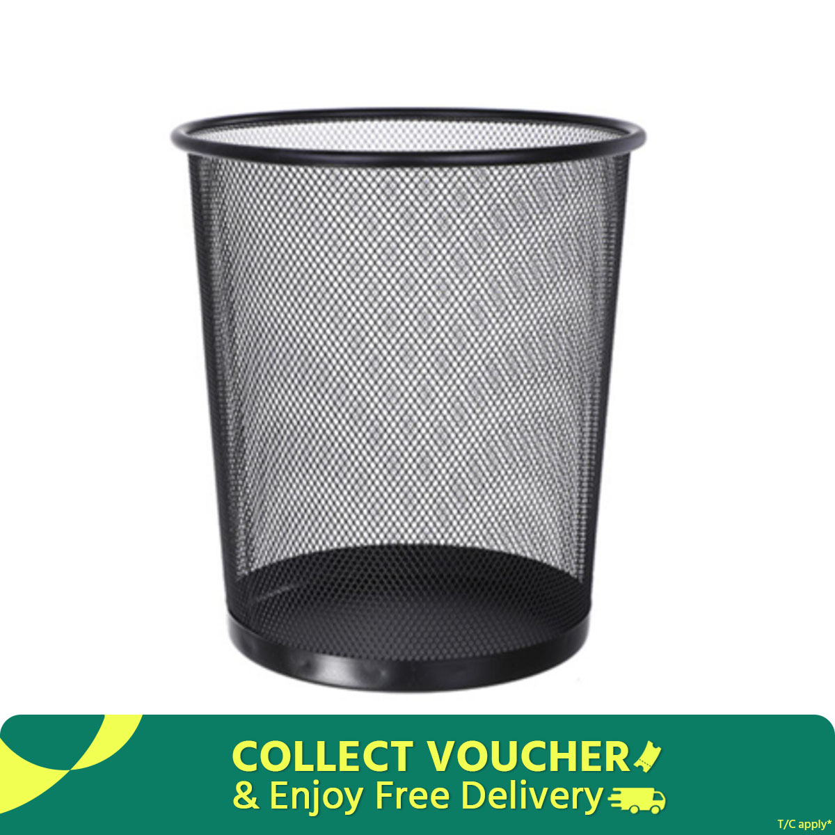 Iron Net Classical Trash Can, Simple Designed Garbage Can Ash Bin Dust Bin Trash Container for Home Office Kitchen Bathroom