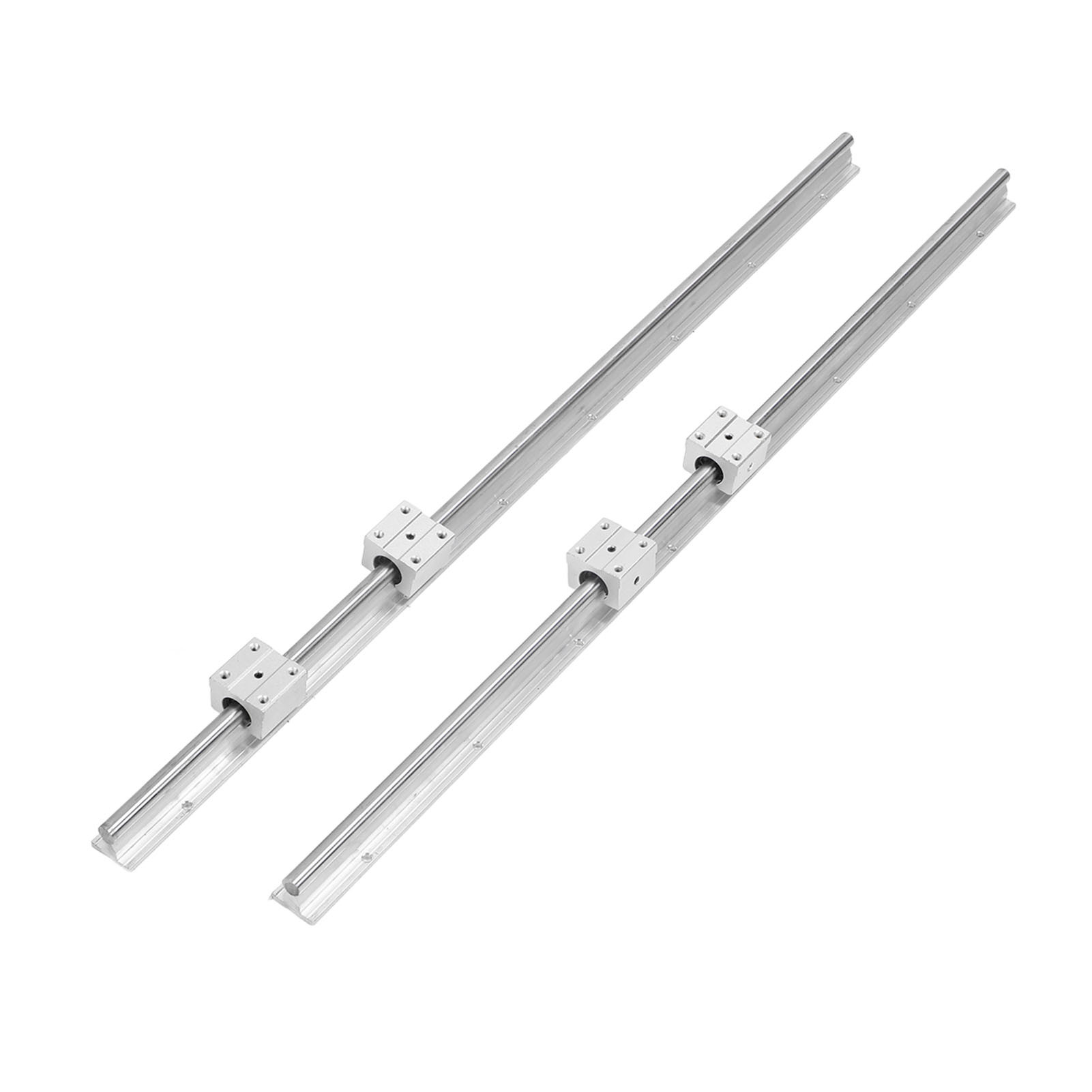 Linear Guide Rail and Slider 800mm Length Linear Rail Slider Set 12mm Diameter Shaft for Machine Tool. 