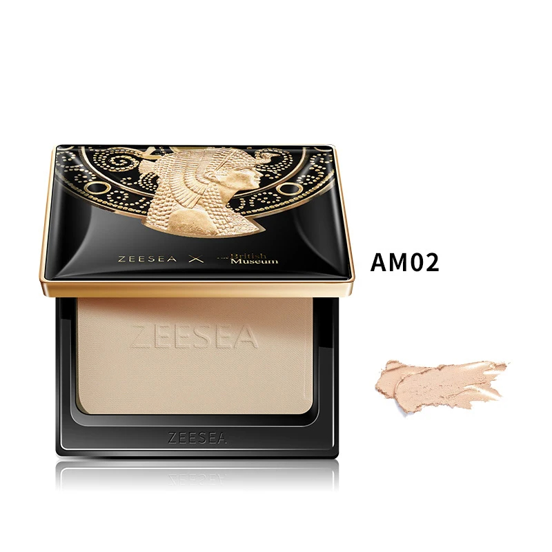 ZEESEA Compact Foundation Powder Natural Light Coverage Matte Soft Waterproof Oil Control Setting Powder. 