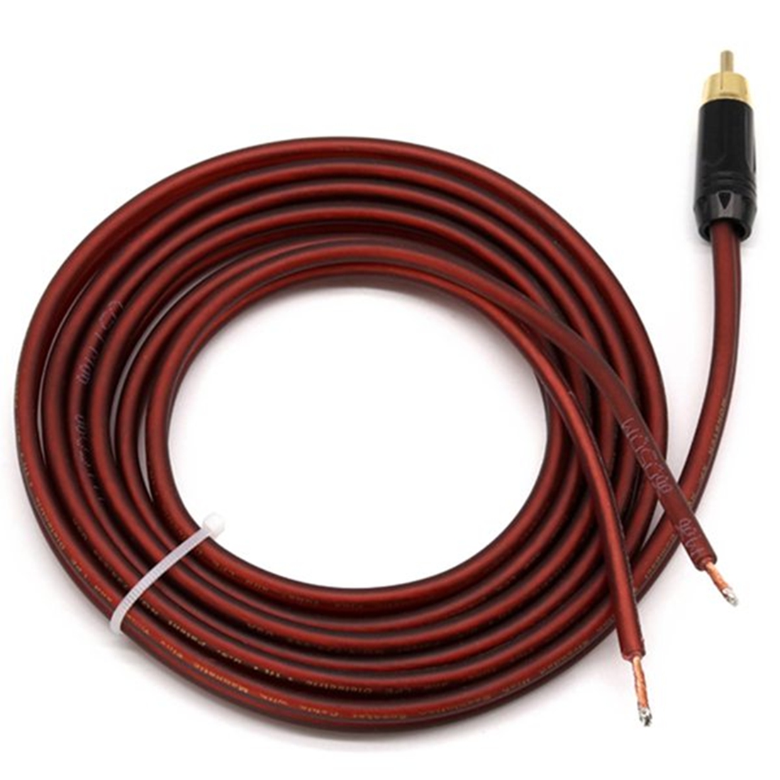 OUMERY 2Pcs RCA Speaker Cable Bare Wire Speaker Wire to RCA Plug,Replace RCA Plug Connector Adapter to Bare Wire Open Audio. 