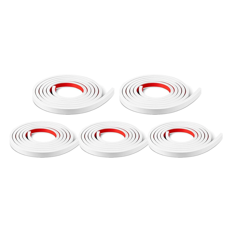 JDXHLAU 5 Rolls Total Window Grille Inserts Grid Kit Self Adhesive Peel and Stick Trim Simulated DIY Window Decorative White