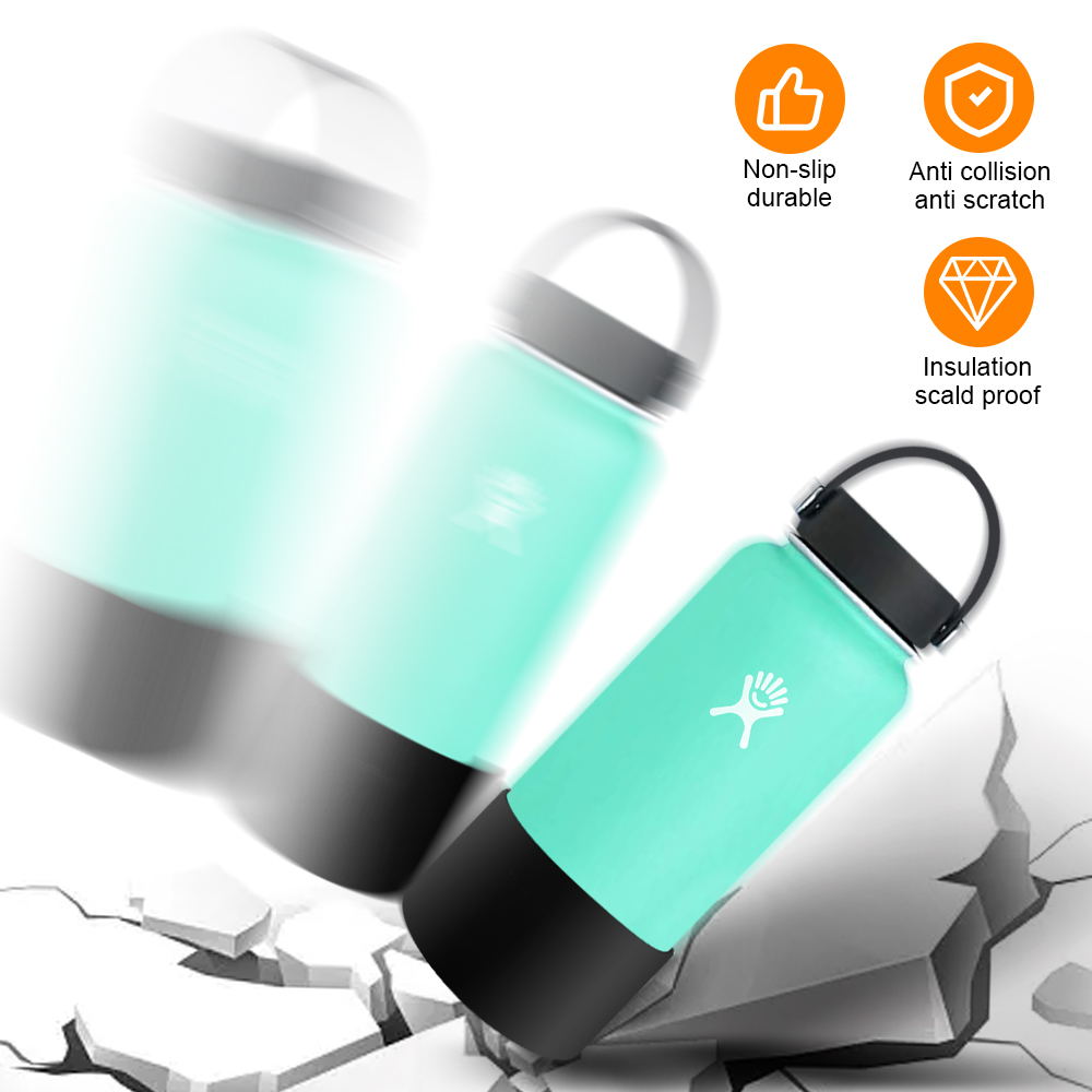 Hydrofresh Accessories 1 Liter Hydro Fresh Tumbler Accessories 650ml Silicon Boot with Paracord Handle for tumbler Wide Mouth Water bottles Hydro Fresh Accessories Silicone Boot for Tumbler Paracord Handle Set. 