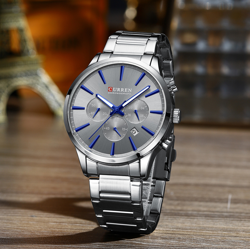 Curren deals silver watch