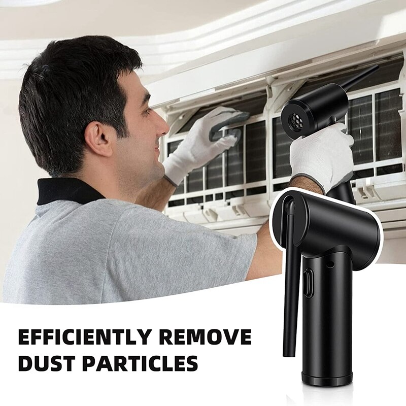 Compressed Air Can for Computers ,Electric Air Blower Computer Cleaning,Cordless Air Dust Cleaner for PC Keyboard Crumbs-Mixed Color. 