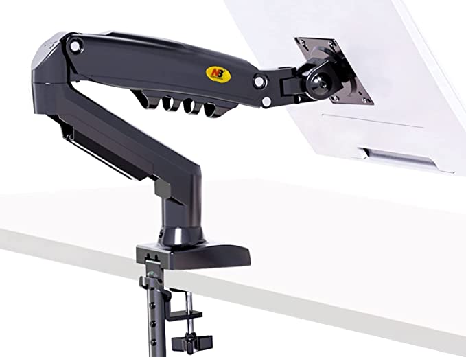 NB F80 North Bayou Monitor Desk Mount Stand Full Motion Swivel Monitor Arm with Gas Spring for 17-30'' Computer Monitors (Within 4.4lbs to 19.8lbs). 