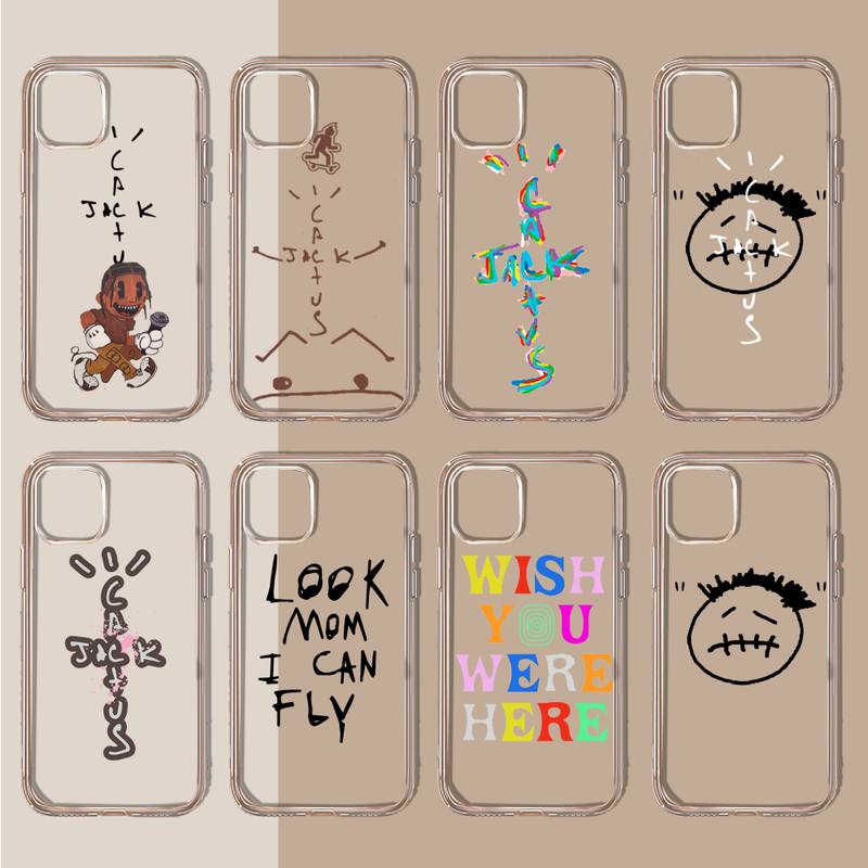 Travis Scott JACK singer Phone Case Transparent soft For iphone 11 13 12 14 x xs xr pro max mini plus