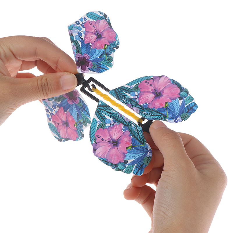 10 x magic butterfly flying butterfly with card Toy with empty hands. 