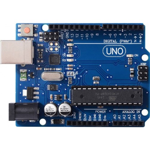 Arduino Uno R3 Microcontroller and Usb Cable
