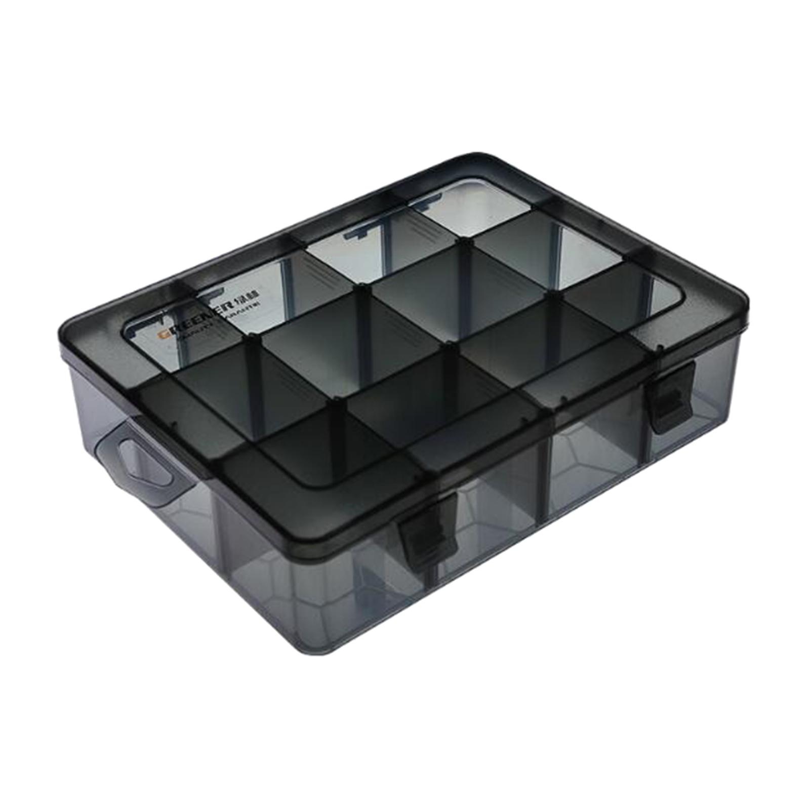 Box Organizer Container Multi-grids Hardware Box Storage for Screws Nuts and Bolts. 
