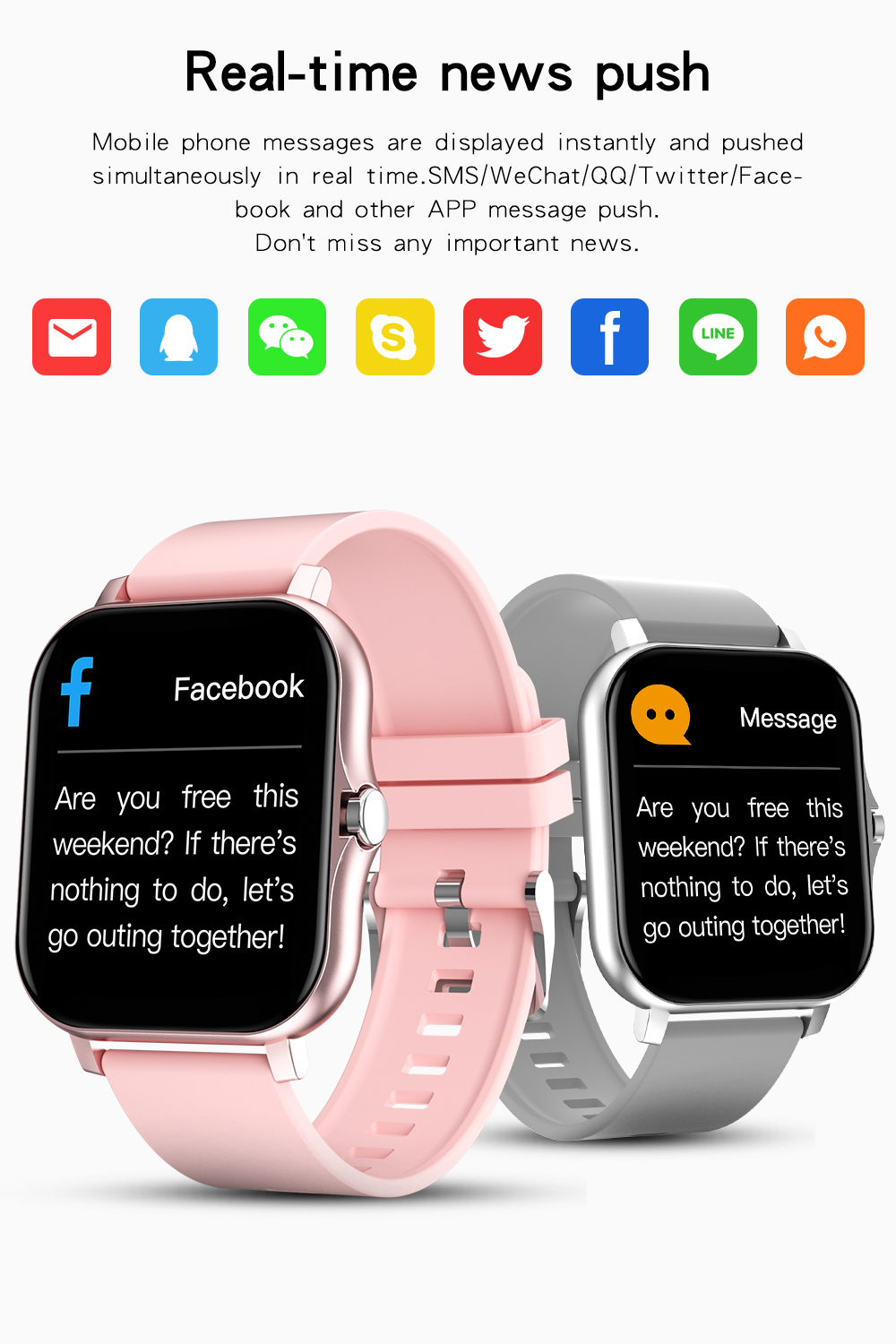 BOZLUN Q13 SMARTWATCH BLUETOOTH MOBILE PHONE MUSIC WATERPROOF PERSONALITY DIAL SLEEP HEART RATE MONITORING WATCH FOR MEN AND WOMEN FOR ANDROID AND IOS. 