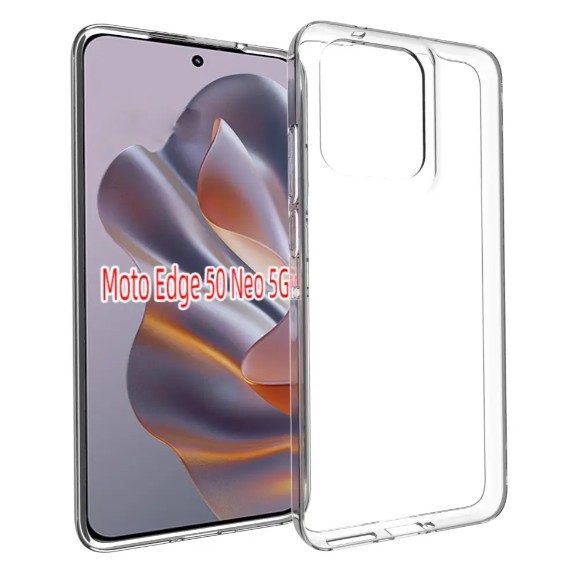 Motorola Edge 50 Neo 5G Transparent Soft & Flexible TPU Mobile Back Cover