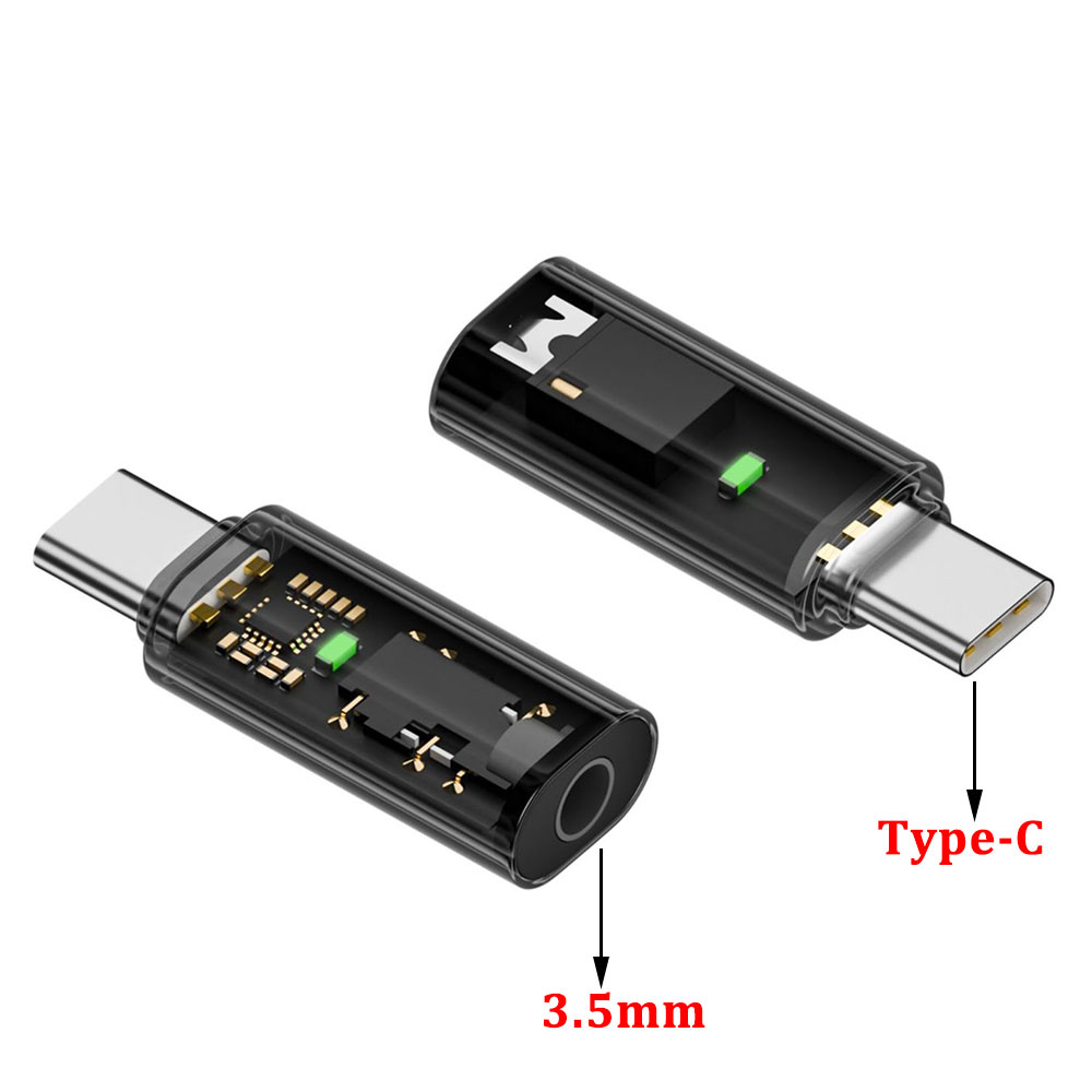 Type C To 3.5mm Jack Adapter Earphone Light For iPhone 16 15 Pro Max USB C to 3.5MM Female Audio AUX Converter Headphone Cable. 